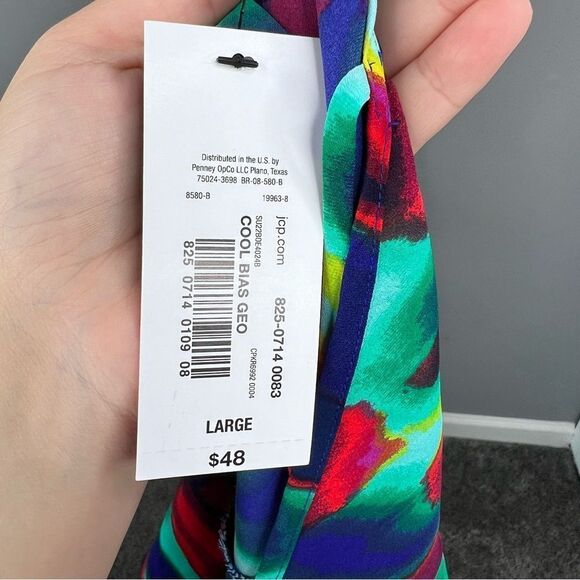 Sz L Bold Elements Gemstone Colors Halter Top NWT $48 MSRP - Picture 11 of 11